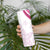 Rose Pink Polynesian Tribal Turtle Floral Pattern Skinny Tumbler