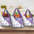 Purple Polynesian Tribal Turtle Floral Pattern Grocery Bag