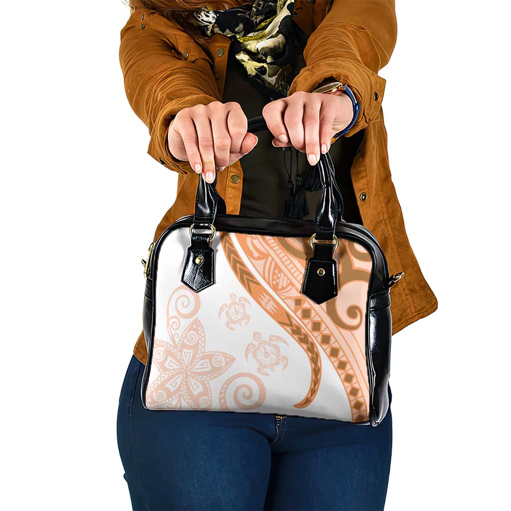 Orange Polynesian Tribal Turtle Floral Pattern Shoulder Handbag LT05 One Size Orange - Polynesian Pride