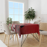 New Zealand Parrot Kaka Tablecloth Maori Koru With Pohutukawa Flowers - Polynesian Pride
