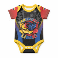 Venezuela Libre Baby Onesie Freedom And National Pride LT05 Black - Polynesian Pride