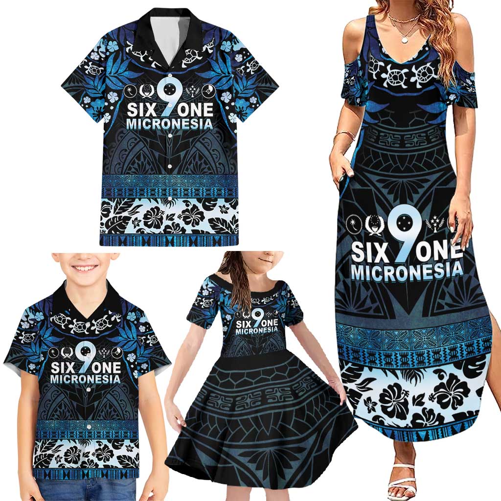 Micronesia FSM 691 Family Matching Summer Maxi Dress and Hawaiian Shirt Respect Culture LT05 - Polynesian Pride