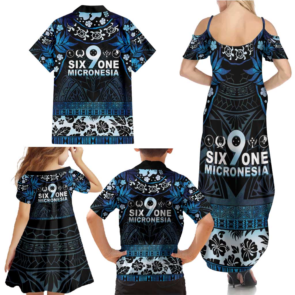Micronesia FSM 691 Family Matching Summer Maxi Dress and Hawaiian Shirt Respect Culture LT05 - Polynesian Pride