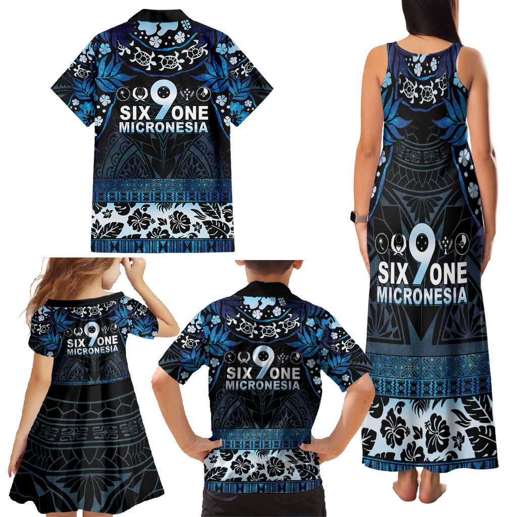 Micronesia FSM 691 Family Matching Tank Maxi Dress and Hawaiian Shirt Respect Culture LT05 - Polynesian Pride