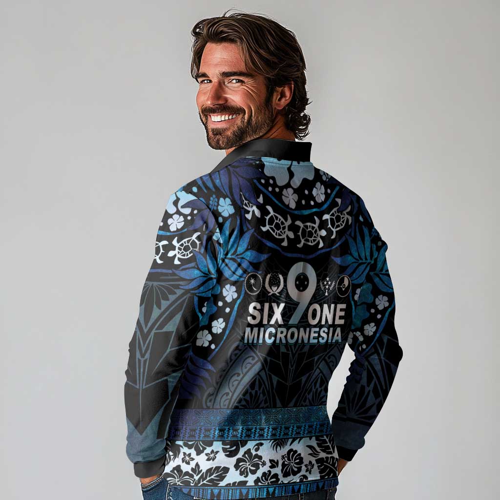 Micronesia FSM 691 Long Sleeve Polo Shirt Respect Culture