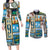 FSM Micronesia Culture Couples Matching Long Sleeve Bodycon Dress and Long Sleeve Button Shirt