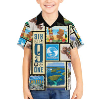 FSM Micronesia Culture Family Matching Puletasi and Hawaiian Shirt