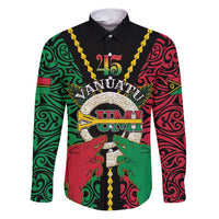 Vanuatu 45th Independence Day Family Matching Puletasi and Hawaiian Shirt Long God Yumi Stanap Wild Boar LT05