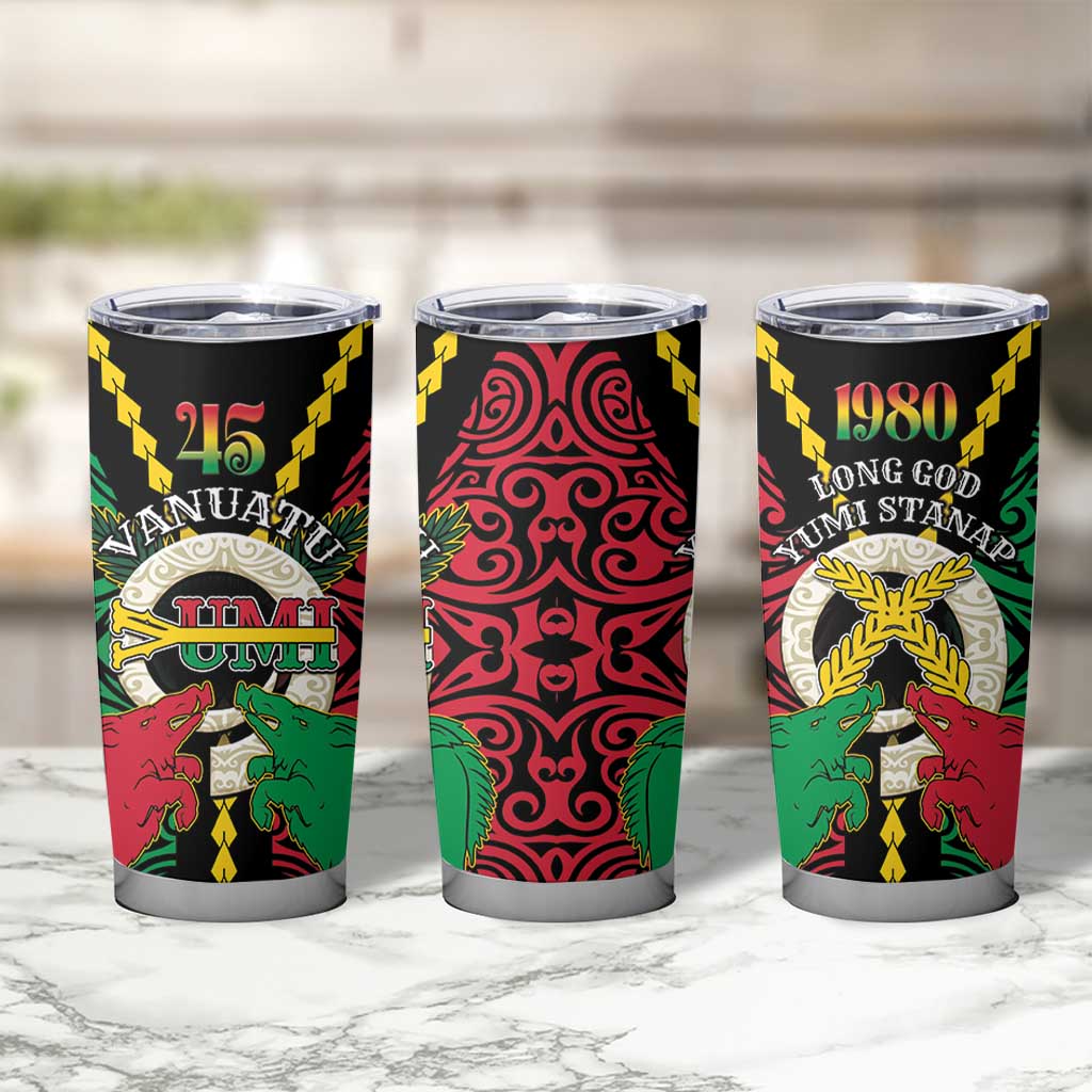 Vanuatu 45th Independence Day Tumbler Cup Long God Yumi Stanap Wild Boar LT05