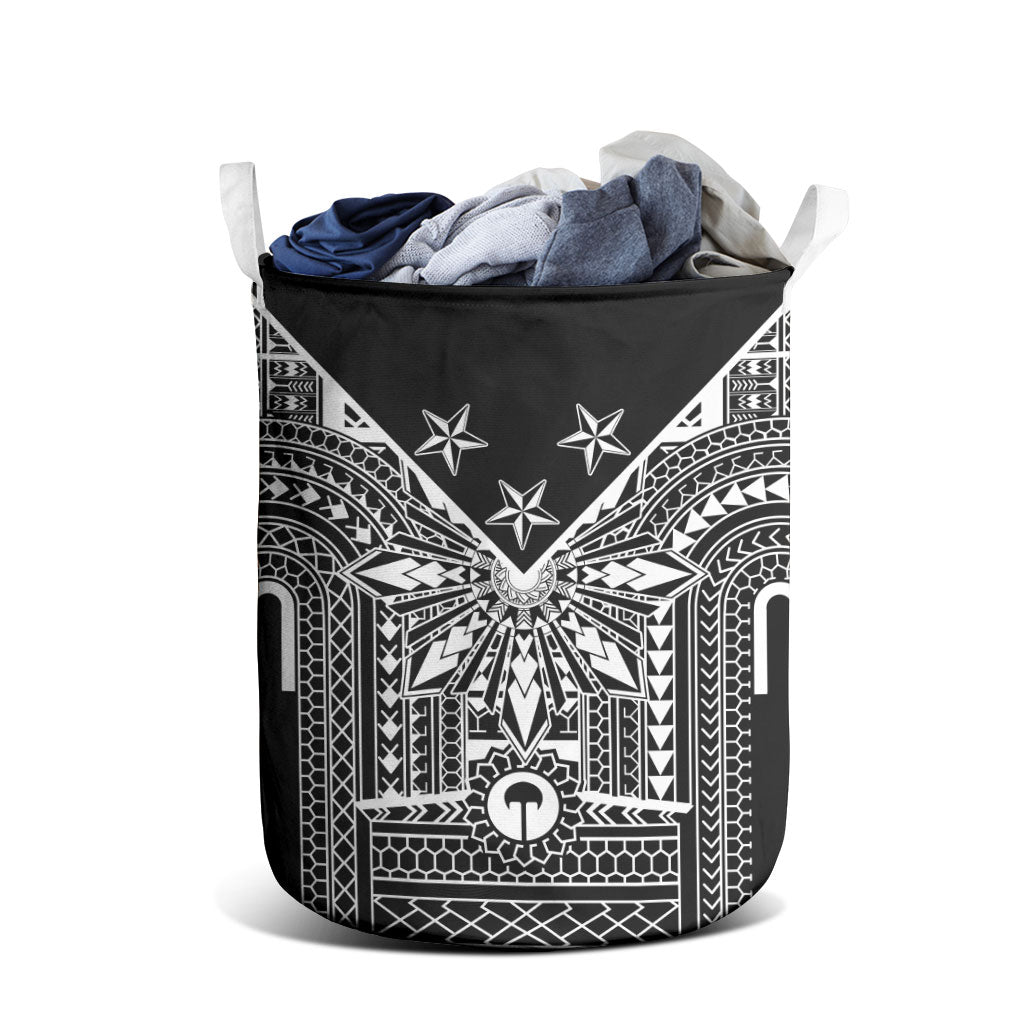 Black Philippines Sun Star Laundry Basket Igorot Tribal Inspiration