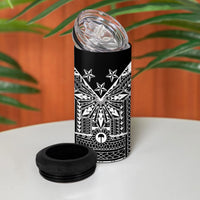 Black Philippines Sun Star 4 in 1 Can Cooler Tumbler Igorot Tribal Inspiration