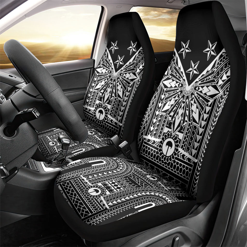 Black Philippines Sun Star Car Seat Cover Igorot Tribal Inspiration