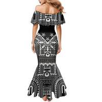 Black Philippines Sun Star Family Matching Mermaid Dress and Hawaiian Shirt Igorot Tribal Inspiration LT05 - Polynesian Pride