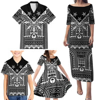 Black Philippines Sun Star Family Matching Puletasi and Hawaiian Shirt Igorot Tribal Inspiration LT05 - Polynesian Pride