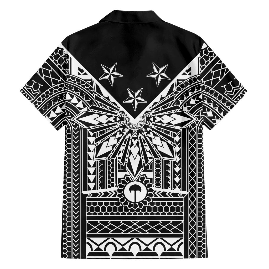 Black Philippines Sun Star Family Matching Puletasi and Hawaiian Shirt Igorot Tribal Inspiration LT05 - Polynesian Pride