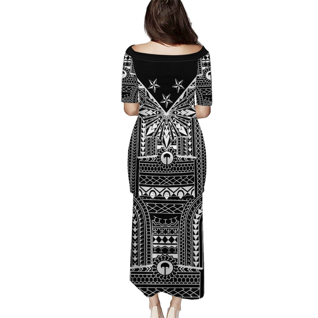 Black Philippines Sun Star Family Matching Puletasi and Hawaiian Shirt Igorot Tribal Inspiration LT05 - Polynesian Pride