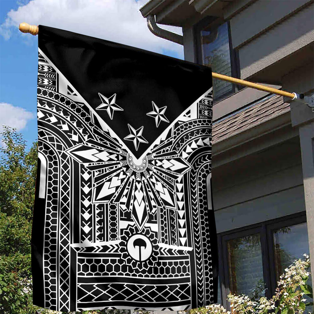 Black Philippines Sun Star Garden Flag Igorot Tribal Inspiration