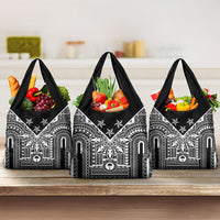 Black Philippines Sun Star Grocery Bag Igorot Tribal Inspiration