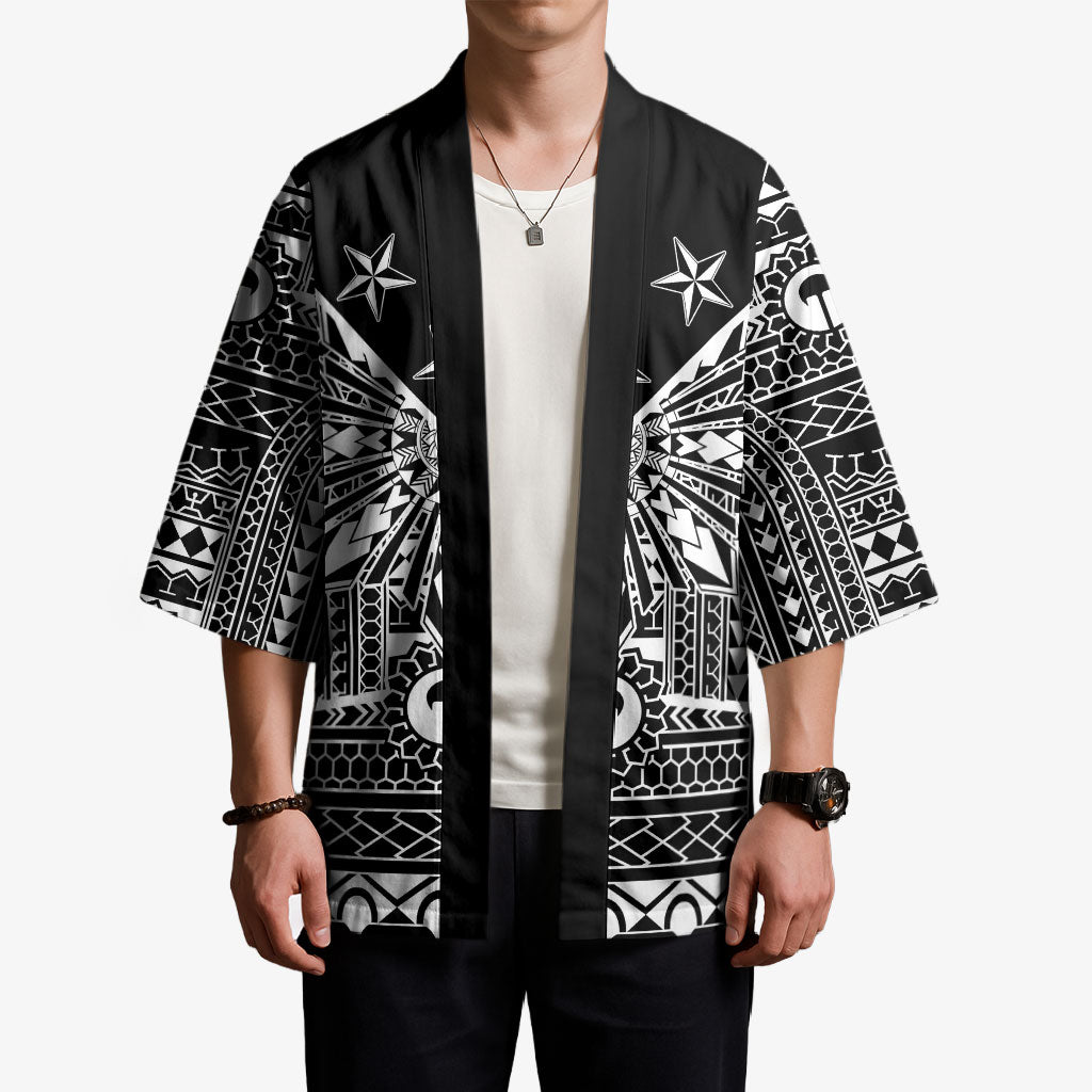 Black Philippines Sun Star Kimono Igorot Tribal Inspiration