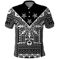 Black Philippines Sun Star Polo Shirt Igorot Tribal Inspiration