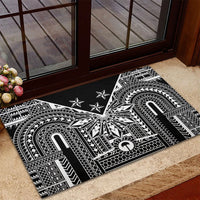 Black Philippines Sun Star Rubber Doormat Igorot Tribal Inspiration