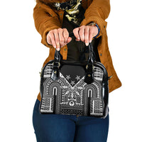 Black Philippines Sun Star Shoulder Handbag Igorot Tribal Inspiration