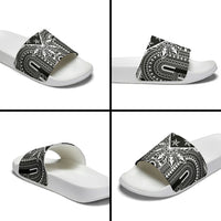 Black Philippines Sun Star Slide Sandals Igorot Tribal Inspiration