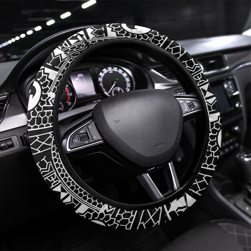 Black Philippines Sun Star Steering Wheel Cover Igorot Tribal Inspiration