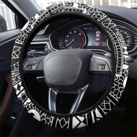 Black Philippines Sun Star Steering Wheel Cover Igorot Tribal Inspiration