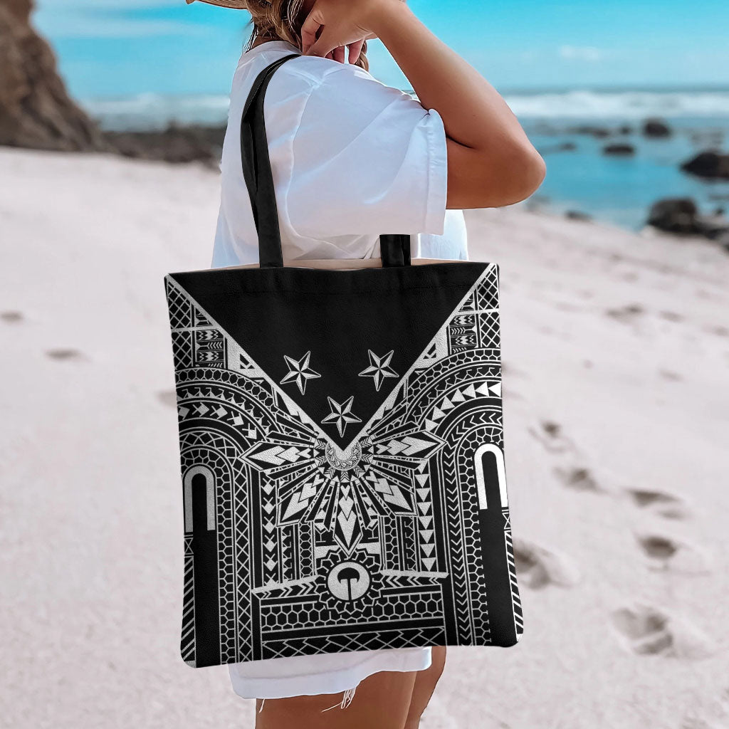 Black Philippines Sun Star Tote Bag Igorot Tribal Inspiration