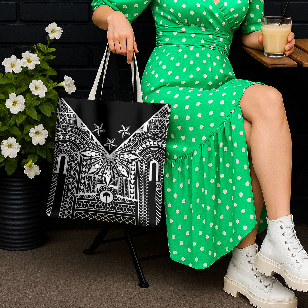 Black Philippines Sun Star Tote Bag Igorot Tribal Inspiration