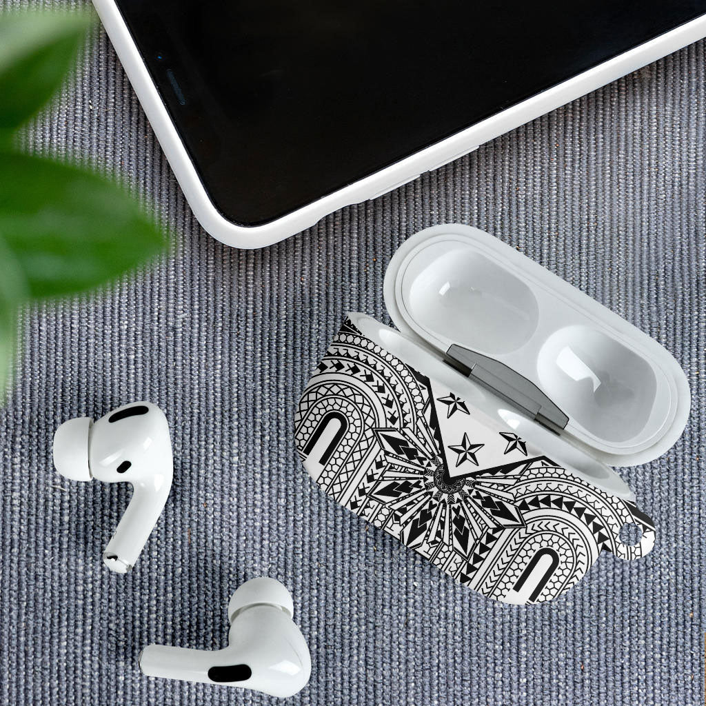 White Philippines Sun Star AirPods Case Igorot Tribal Inspiration
