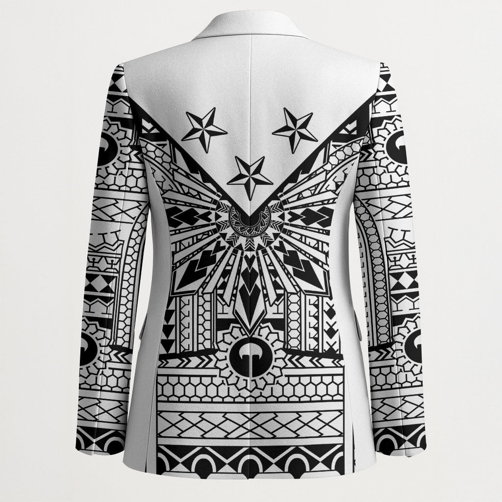 White Philippines Sun Star Blazer Igorot Tribal Inspiration