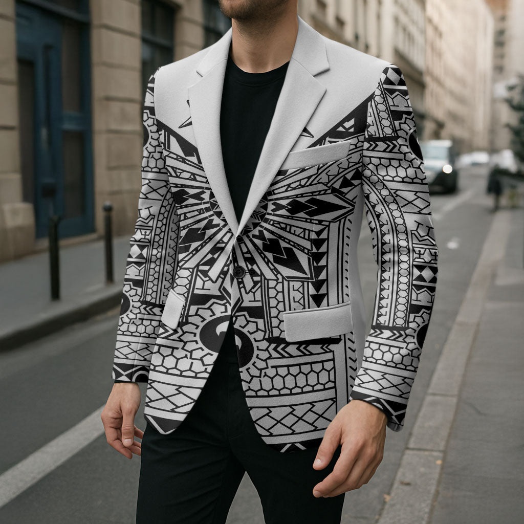 White Philippines Sun Star Blazer Igorot Tribal Inspiration