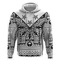 White Philippines Sun Star Hoodie Igorot Tribal Inspiration