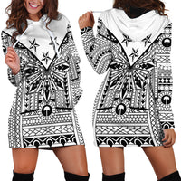 White Philippines Sun Star Hoodie Dress Igorot Tribal Inspiration