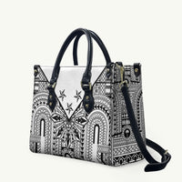 White Philippines Sun Star Leather Bag Igorot Tribal Inspiration