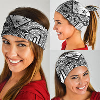 White Philippines Sun Star Neck Gaiter Igorot Tribal Inspiration