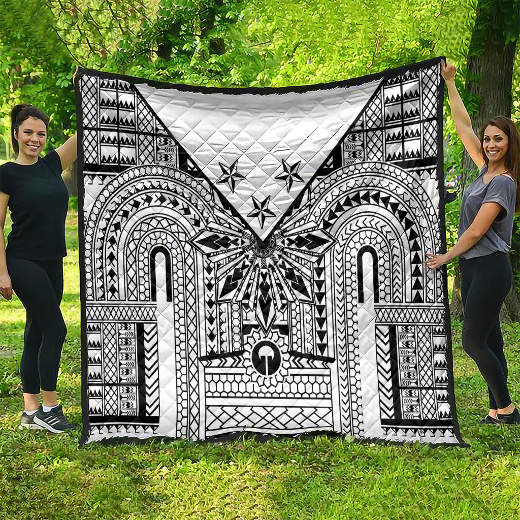 White Philippines Sun Star Quilt Igorot Tribal Inspiration