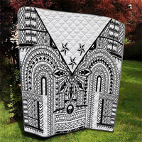 White Philippines Sun Star Quilt Igorot Tribal Inspiration