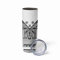 White Philippines Sun Star Skinny Tumbler Igorot Tribal Inspiration