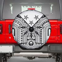 White Philippines Sun Star Spare Tire Cover Igorot Tribal Inspiration