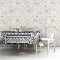 White Philippines Sun Star Tablecloth Igorot Tribal Inspiration