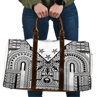 White Philippines Sun Star Travel Bag Igorot Tribal Inspiration