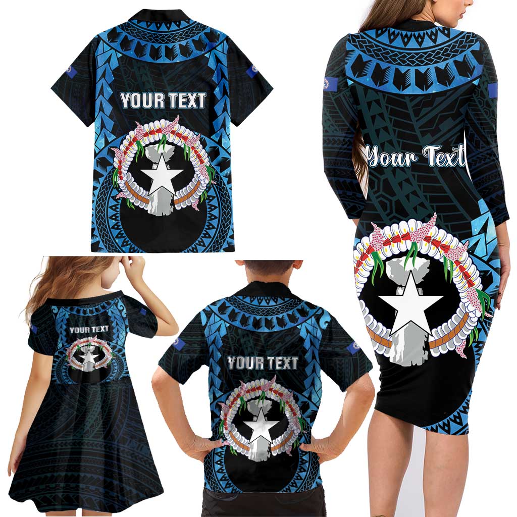 Personalized Northern Mariana Islands 78th Liberation Day Family Matching Long Sleeve Bodycon Dress and Hawaiian Shirt LT05 - Polynesian Pride