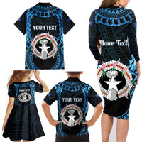 Personalized Northern Mariana Islands 78th Liberation Day Family Matching Long Sleeve Bodycon Dress and Hawaiian Shirt LT05 - Polynesian Pride