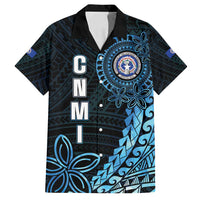 Personalized Northern Mariana Islands 78th Liberation Day Family Matching Long Sleeve Bodycon Dress and Hawaiian Shirt LT05 Dad's Shirt - Short Sleeve Blue - Polynesian Pride
