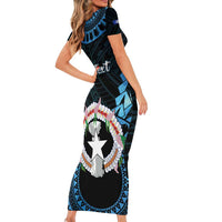 Personalized Northern Mariana Islands 78th Liberation Day Family Matching Short Sleeve Bodycon Dress and Hawaiian Shirt LT05 - Polynesian Pride