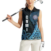 Personalized Northern Mariana Islands 78th Liberation Day Women Sleeveless Polo Shirt LT05 - Polynesian Pride
