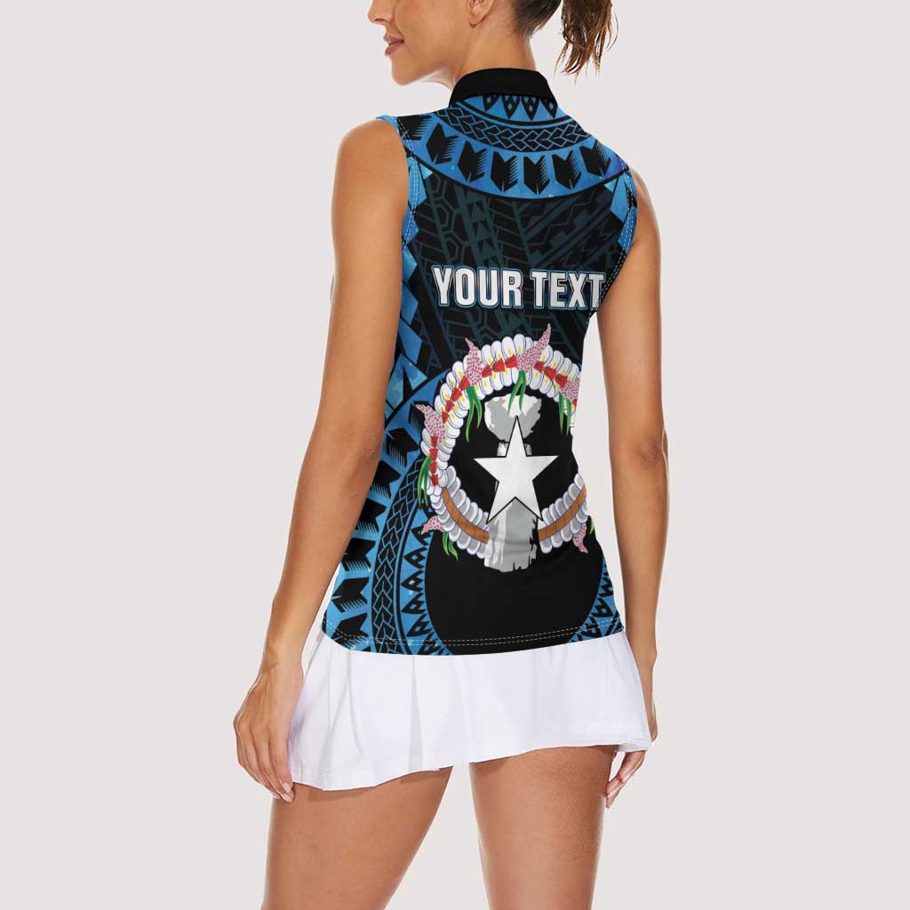 Personalized Northern Mariana Islands 78th Liberation Day Women Sleeveless Polo Shirt LT05 - Polynesian Pride